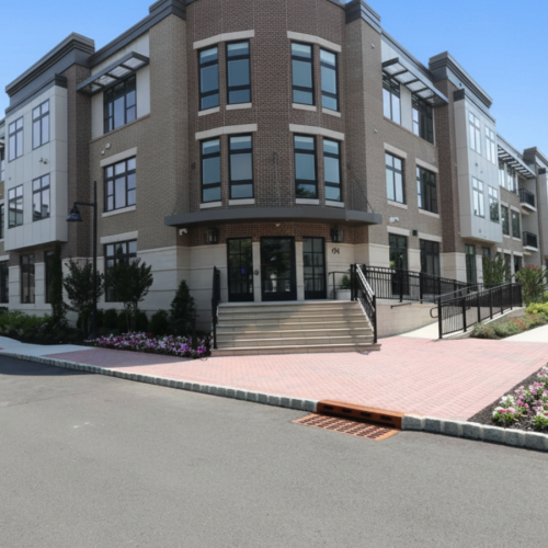 Exterior of Berkeley House Apartments in Berkeley Heights, NJ